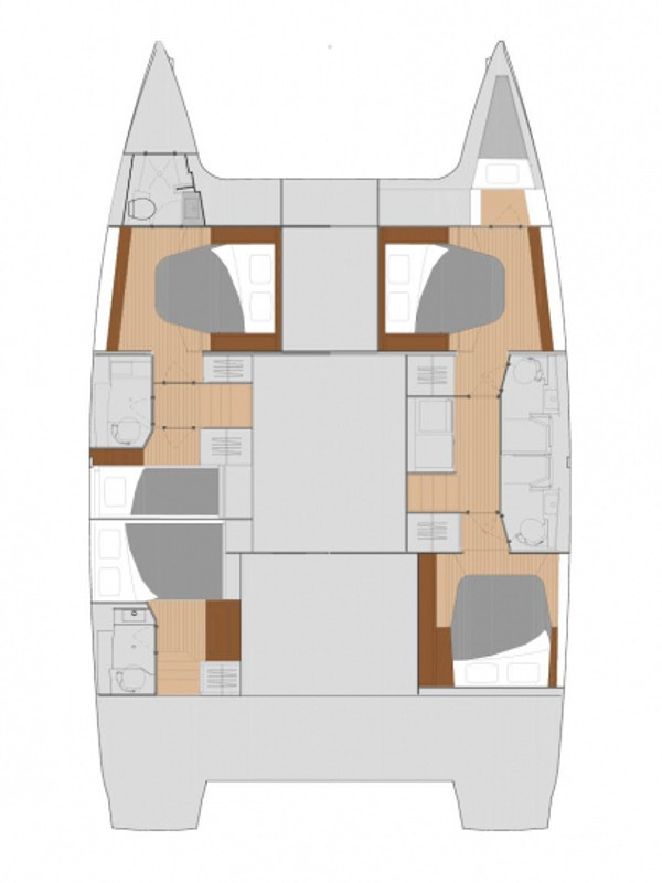Pronájem jachty v Rogoznica -Fountaine Pajot Saona 47 na Samboatu