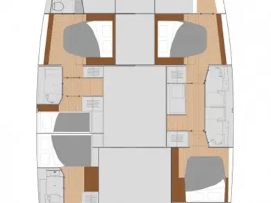 Pronájem Katamarán v Trogir -Fountaine Pajot Saona 47