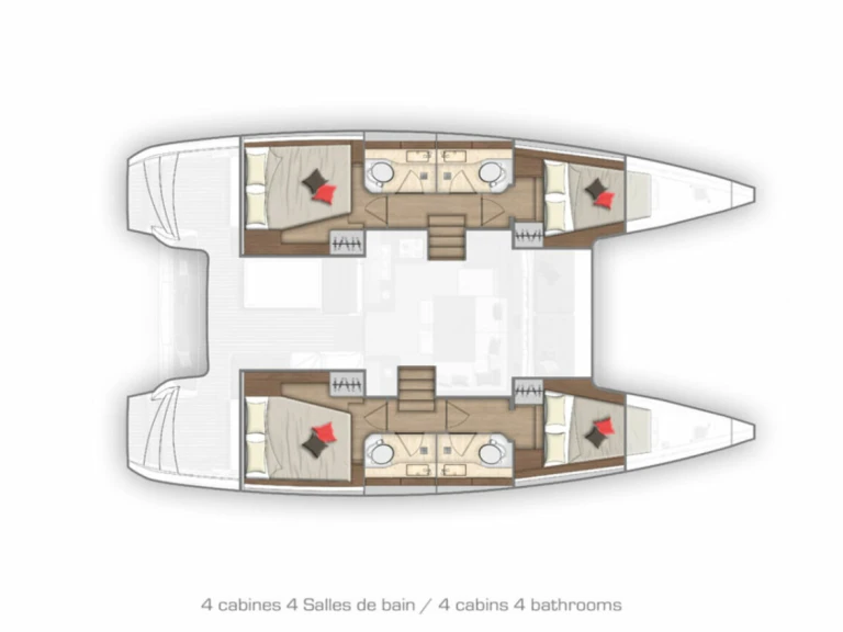 Pronájem jachty v Komolac -Lagoon Lagoon 40 na Samboatu