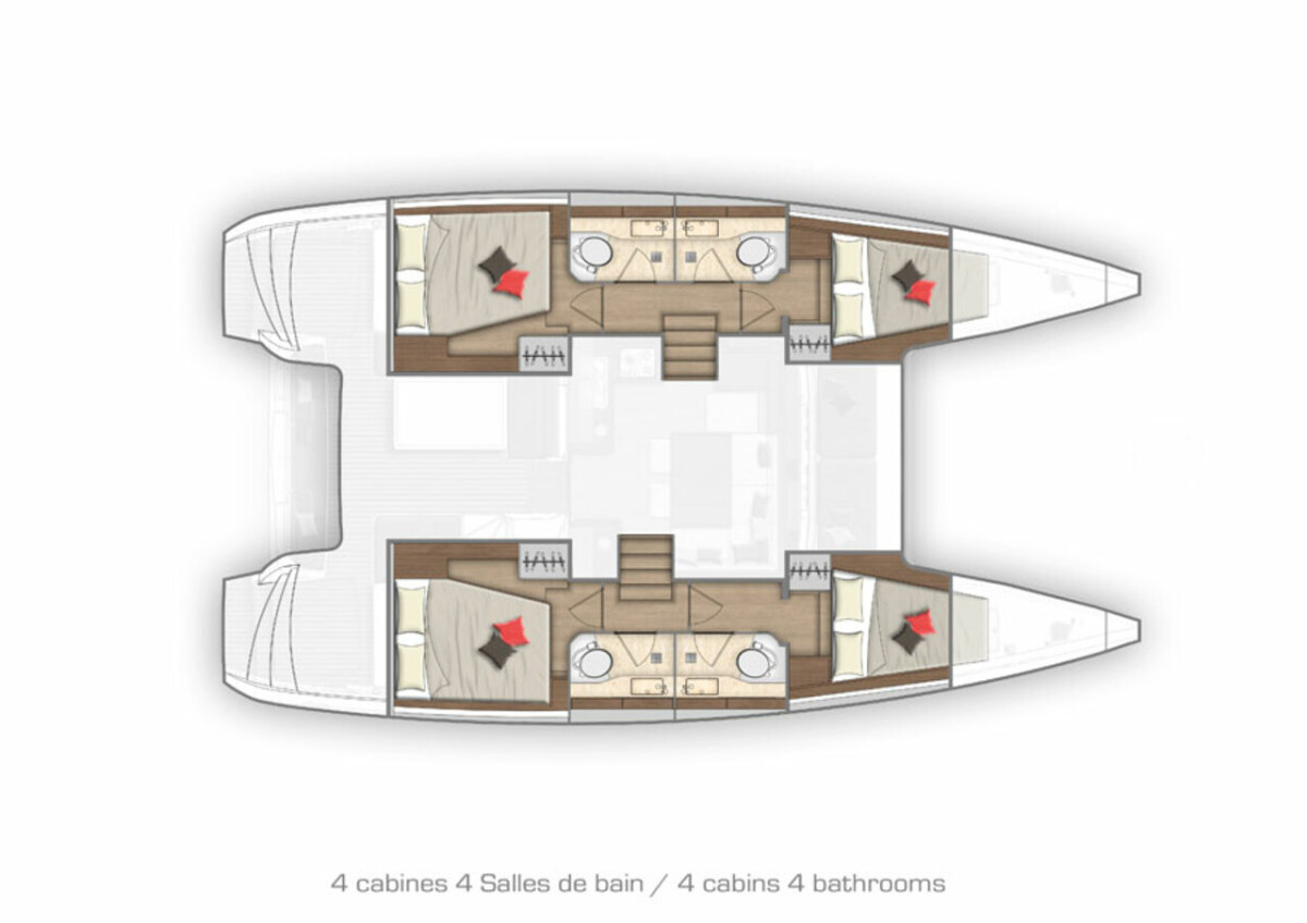 Pronájem jachty v Komolac -Lagoon Lagoon 40 na Samboatu