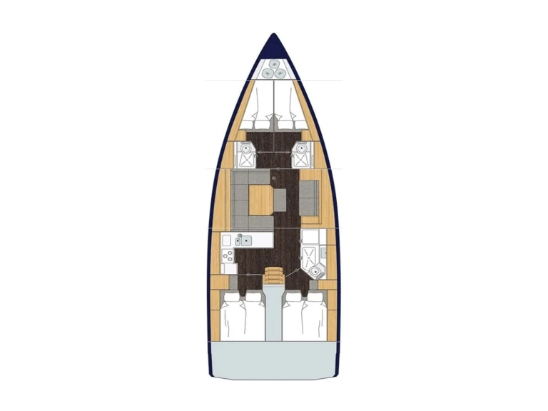 Pronájem Plachetnice v Lefkáda -Bavaria Bavaria C45