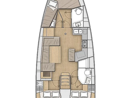 Pronajmout Plachetnice se skipperem či ne Bénéteau v Lefkáda