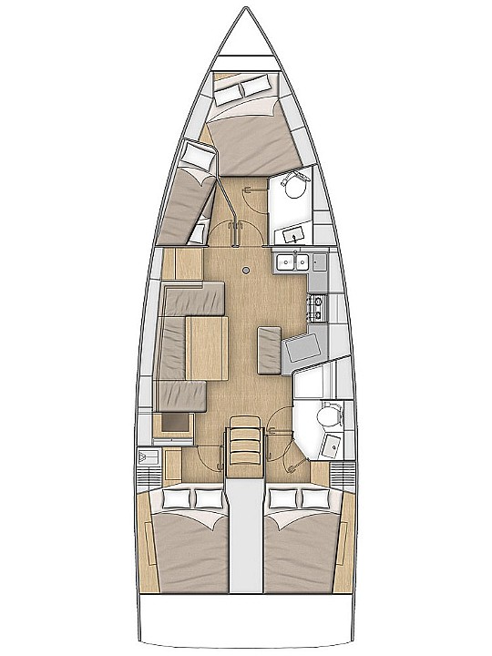 Pronajmout Plachetnice se skipperem či ne Bénéteau v Lefkáda
