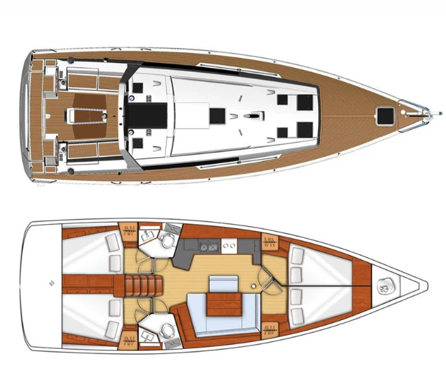 Pronájem jachty v Lefkáda -Bénéteau Oceanis 45 na Samboatu