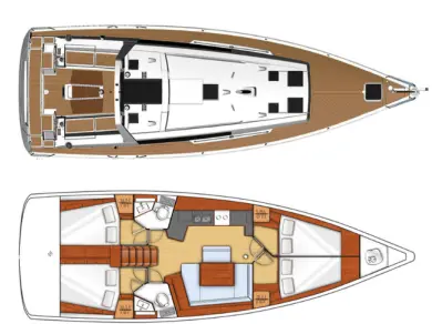 Pronájem jachty v Lefkáda -Bénéteau Oceanis 45 na Samboatu