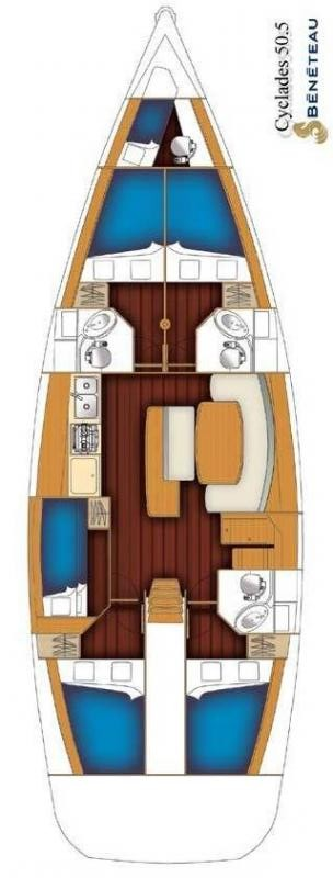 Pronájem Plachetnice v Alimos -Bénéteau Cyclades 50.5