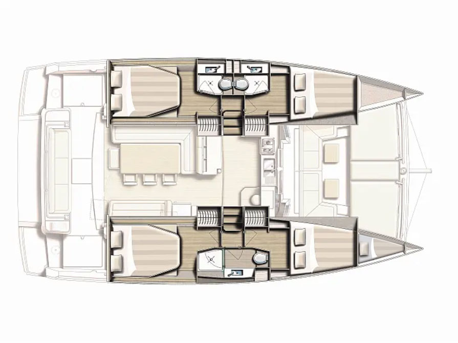 Pronájem jachty v Biograd Na Moru -Bali Bali 4.1 na Samboatu