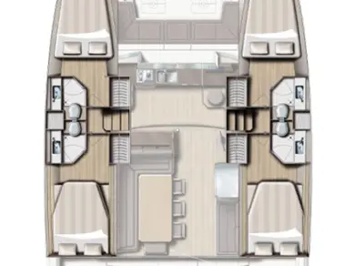 Pronajmout Katamarán se skipperem či ne Bali v Biograd Na Moru