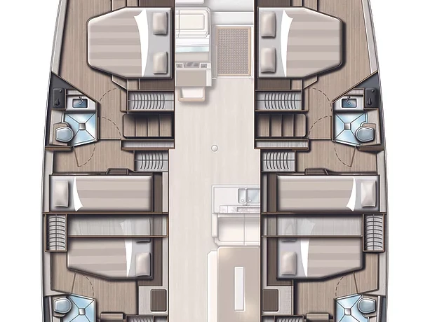 Pronajmout Katamarán se skipperem či ne Bali v Donji Seget