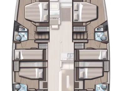 Pronajmout Katamarán se skipperem či ne Bali v Donji Seget