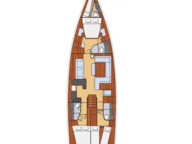 Pronájem jachty v Kaštela -Bénéteau Oceanis 60 na Samboatu