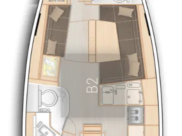 Pronájem Plachetnice v Donji Seget -Hanse Hanse 388
