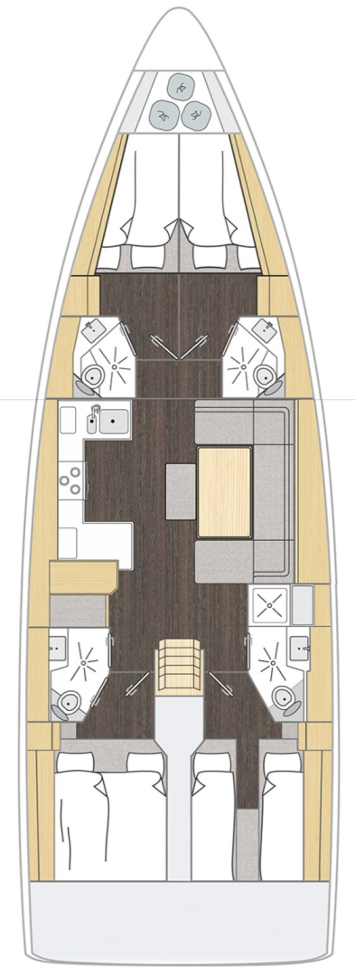 Pronájem lodi Bavaria Bavaria C46 v Fethiye na Samboatu