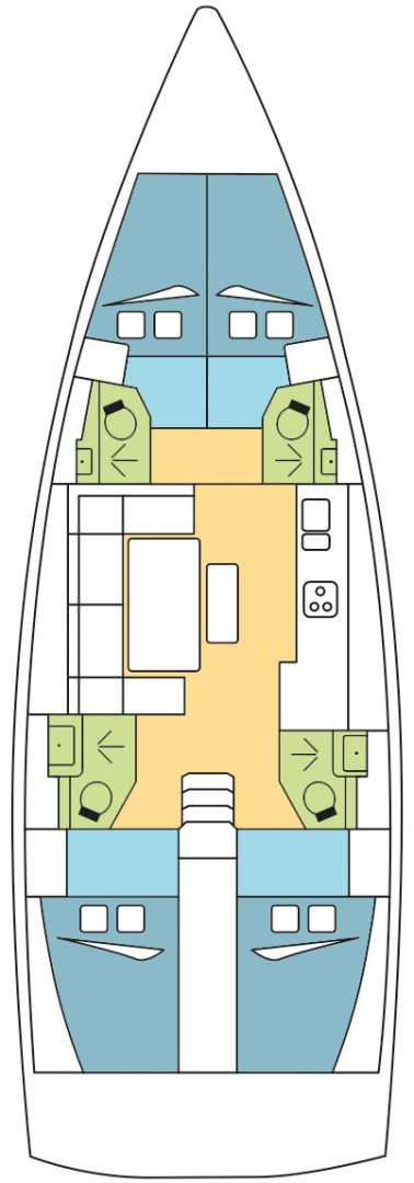 Dufour Dufour 460 Grand Large jednotlivci a charterové společnosti v Donji Seget