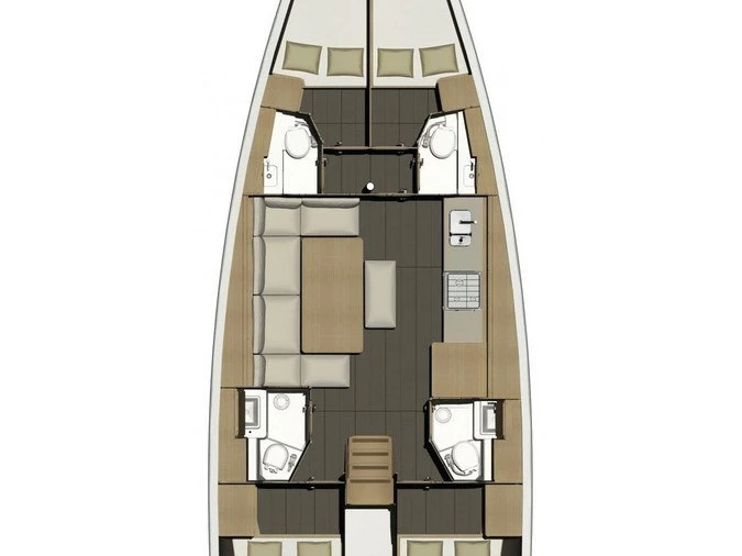 Dufour Dufour 460 Grand Large jednotlivci a charterové společnosti v Donji Seget