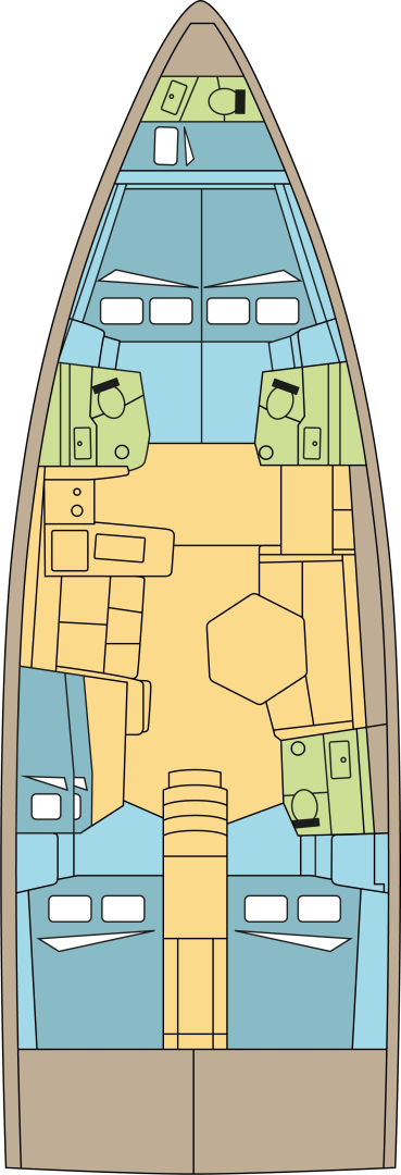 Dufour Dufour 48 jednotlivci a charterové společnosti v Donji Seget