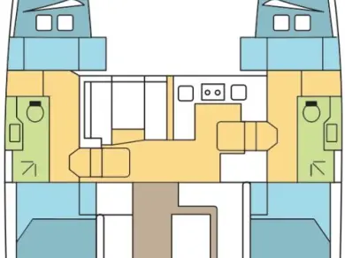 Pronájem Katamarán Nautitech s licencí