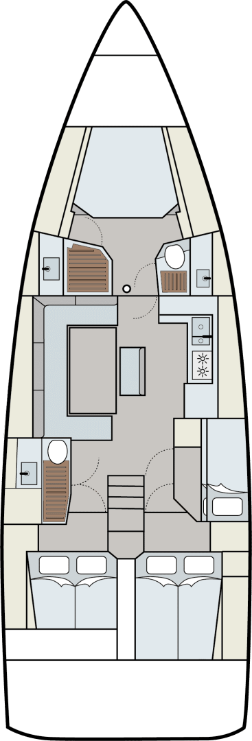 Pronájem Plachetnice v Frenchtown -Dufour Dufour 470
