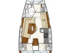 Hanse Hanse 350 jednotlivci a charterové společnosti v Lefkáda
