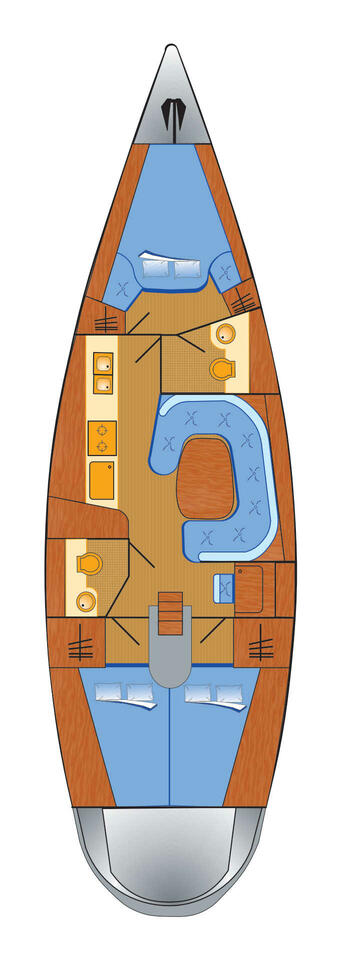 Pronájem jachty v Barth -Bootsbau Rügen GmbH Vilm 41 cruiser na Samboatu