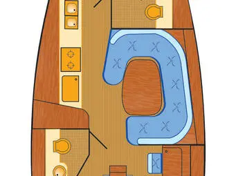 Pronájem jachty v Barth -Bootsbau Rügen GmbH Vilm 41 cruiser na Samboatu