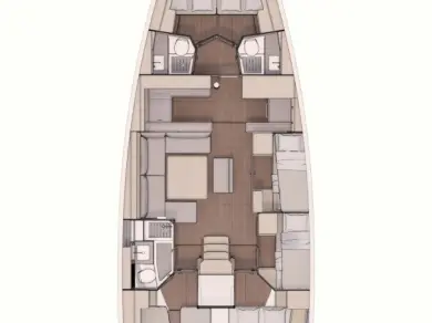 Pronajmout si Dufour Dufour 530 v Donji Seget