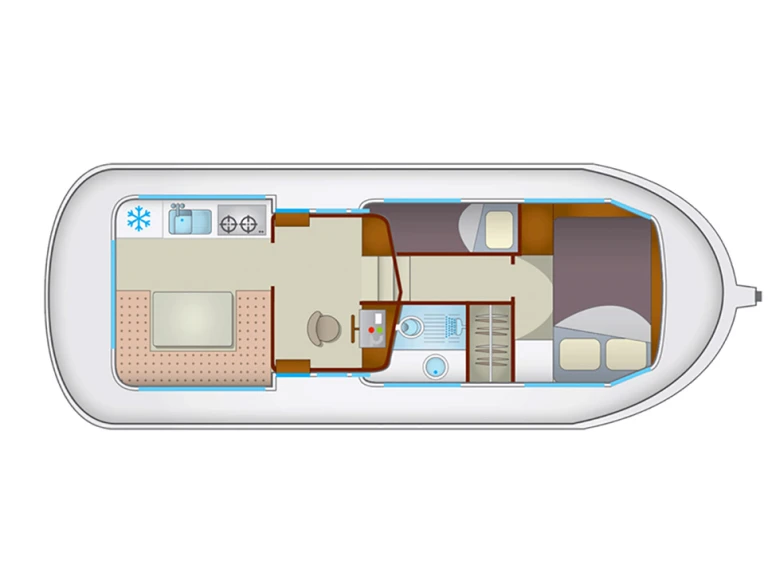 Pronájem lodi Pont-à-Bar lákavé ceny Pénichette 935
