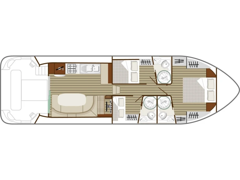 Pronájem Motorová loď v Le Somail -Nicols Yacht Nicols Estivale Sixto +
