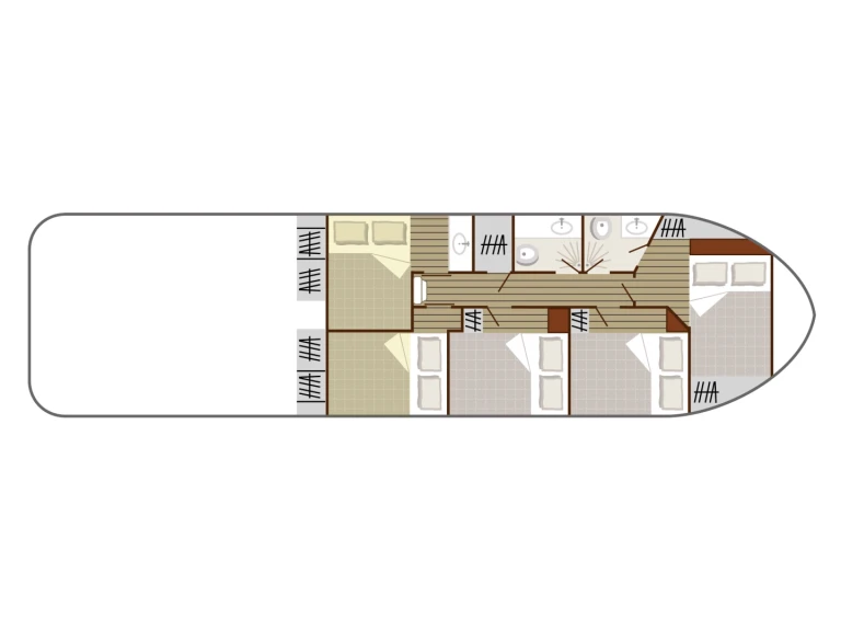 Pronájem Motorová loď v Saverne -Nicols Yacht Nicols Sedan 1310