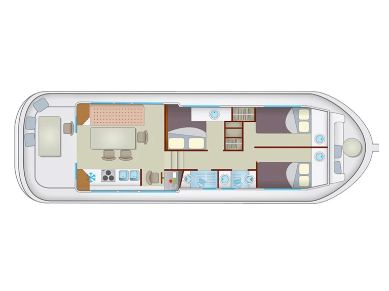 Pronájem lodi Pénichette Pénichette 1260 R v Lattes na Samboatu