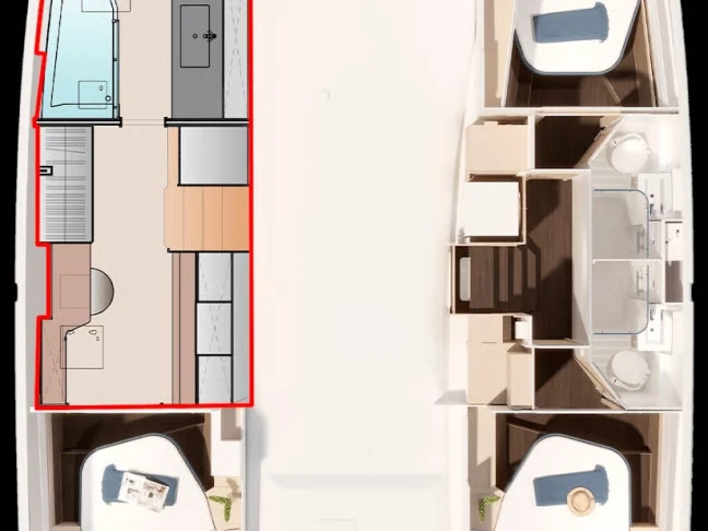 Pronajmout si Fountaine Pajot Fountaine Pajot FP 44 Maestro - 3 + 2 cab. v Nassau