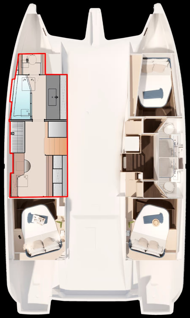 Pronajmout si Fountaine Pajot Fountaine Pajot FP 44 Maestro - 3 + 2 cab. v Nassau