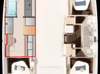 Pronajmout si Fountaine Pajot Fountaine Pajot FP 44 Maestro - 3 + 2 cab. v Nassau