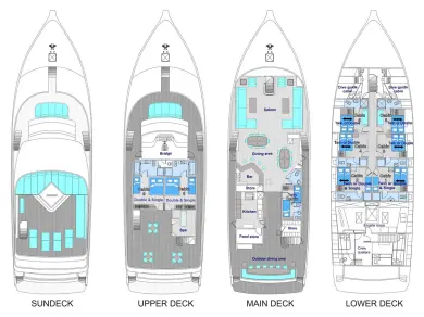 Pronájem jachty v Male -Custom Made MY Honors Legacy na Samboatu