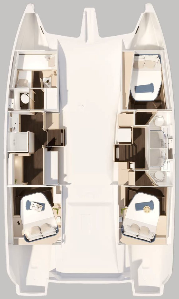 Pronájem jachty v Road Town -Fountaine Pajot Fountaine Pajot FP 44 Maestro - 3 cab. na Samboatu
