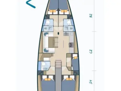 Pronájem jachty v Kaštela -More Boats More 55 na Samboatu