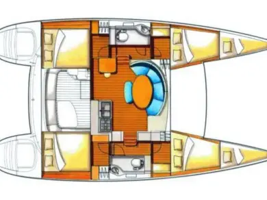 Pronajmout si Lagoon Lagoon 380 v Roses