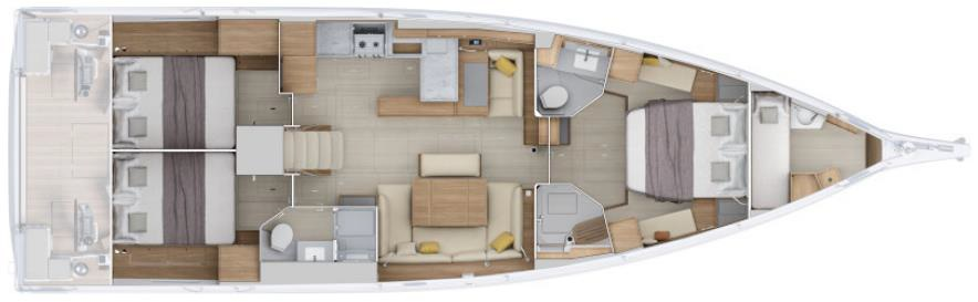 Pronájem lodi Split lákavé ceny Oceanis 52 - 3 cab.