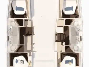 Pronájem jachty v Donji Seget -Fountaine Pajot Fountaine Pajot FP 44 Quatuor - 4 + 1 cab. na Samboatu