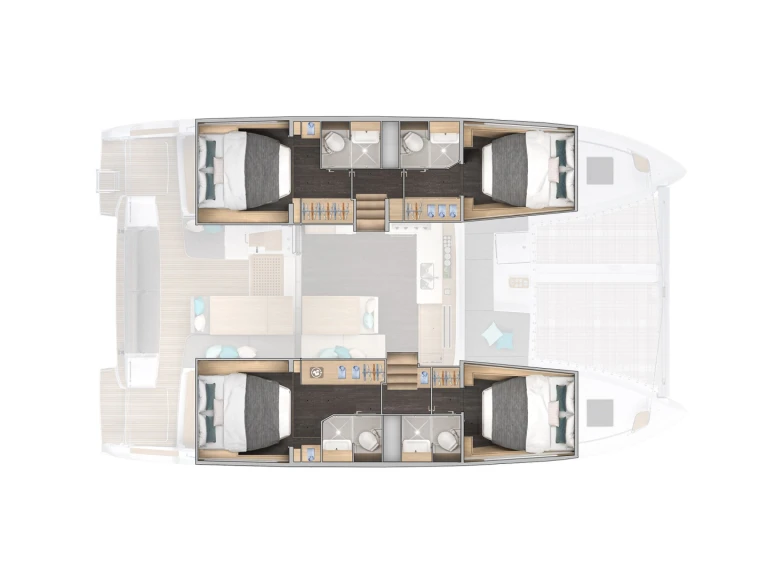 Pronájem lodi Lagoon Lagoon 43 (6 cab.) v Gouvia na Samboatu