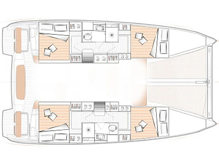 Excess Excess 11 (6 cab.) jednotlivci a charterové společnosti v Lefkáda