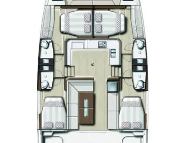 Pronájem jachty v Biograd Na Moru -Bali Bali Catspace Voile na Samboatu