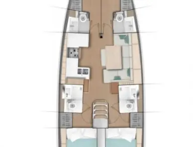 Pronájem lodi Kaštela lákavé ceny Sun Odyssey 490