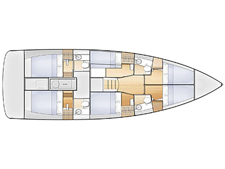 Pronájem jachty v Nea Peramos -Jeanneau Sun Loft 47 (7 cab.) na Samboatu