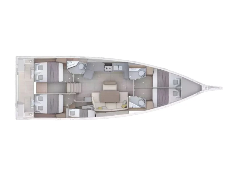 Bénéteau Oceanis 47 - 5 cab. jednotlivci a charterové společnosti v Nea Peramos