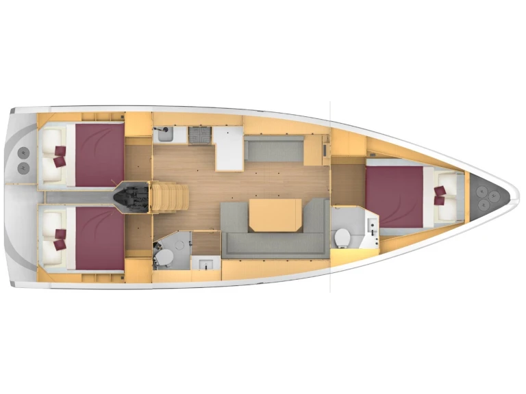 Pronajmout si Bavaria Bavaria C42 (3 cab.) v Lefkáda