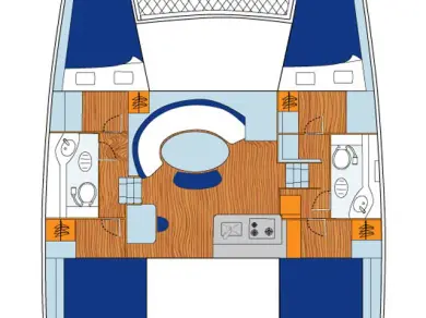 Pronájem Katamarán Lagoon s licencí