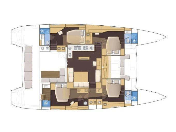 Pronájem Katamarán v Alimos -Lagoon Lagoon 560 S2