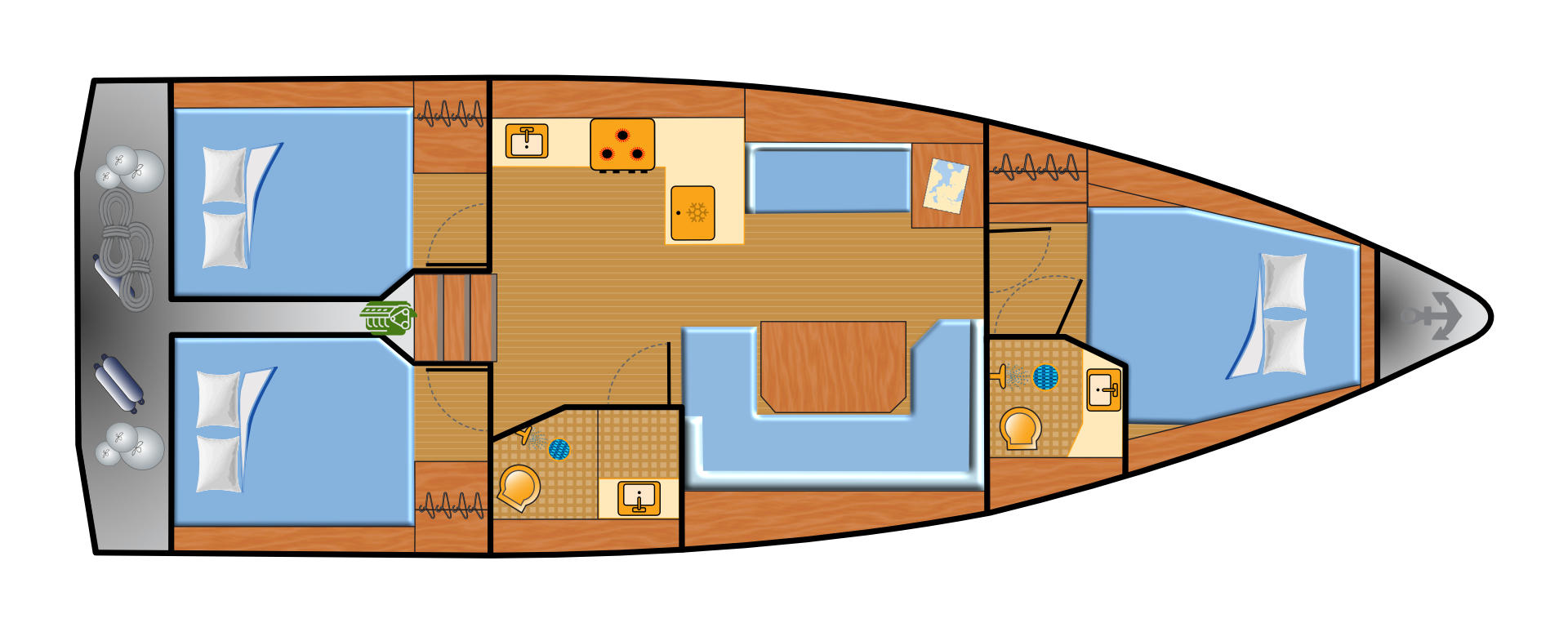 Pronájem Plachetnice v Palma de Mallorca -Bavaria Bavaria C42