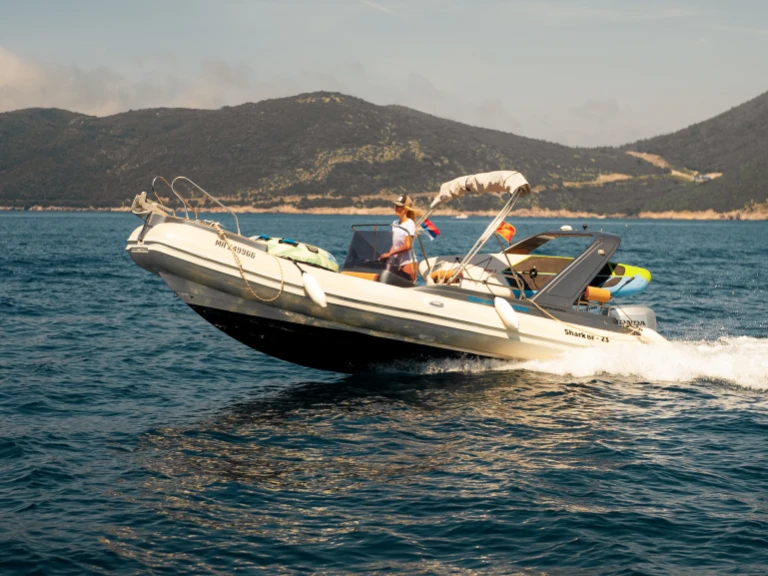 Pronájem Polotuhá loď Shark s licencí